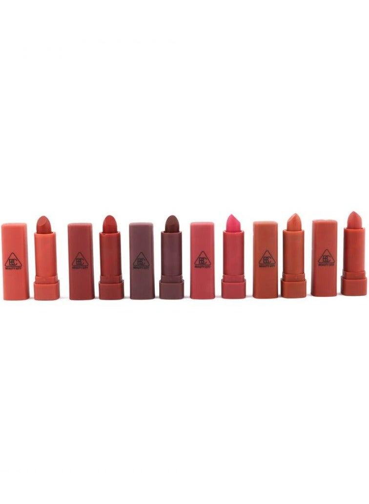Beauty City Color Lipstick Pumpkin Color Lip Matte (1.5g x 6pcs) A9207  - Image 2