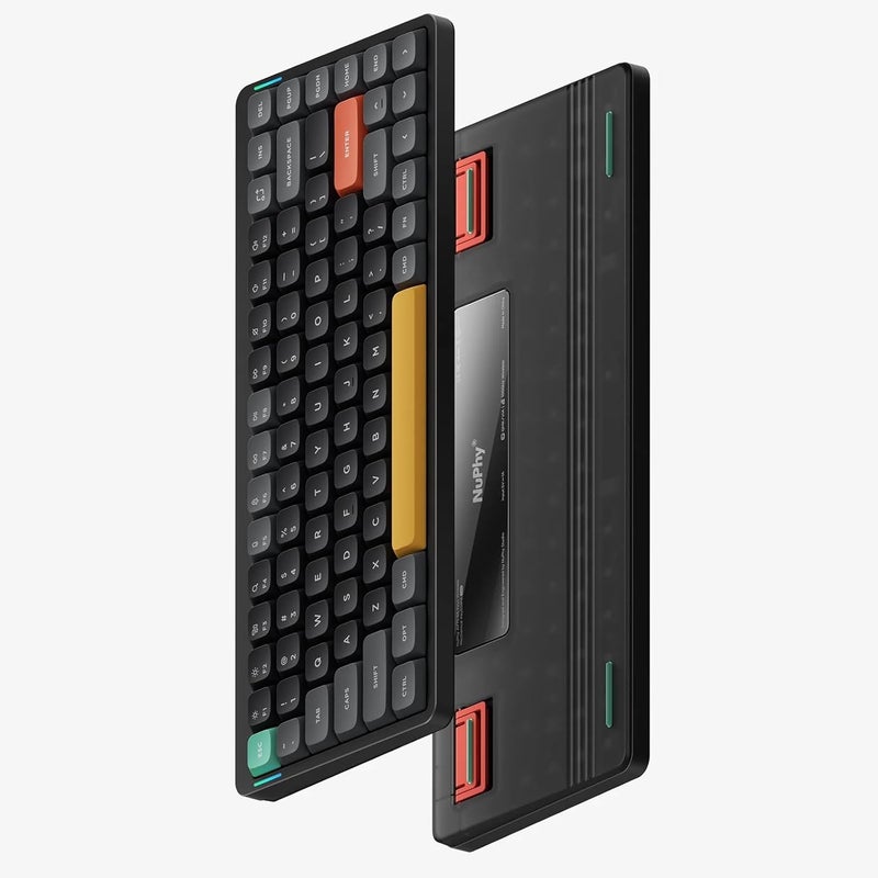 Nuphy Air75 V2 Portable 75% Mechanical Keyboard,Wireless Keyboard,Supports Bluetooth/2.4G/USB-C RGB Bluetooth Keyboards,Compatible with Windows/Mac OS/Linux Systems Black-Gateron Red Switch - Image 2