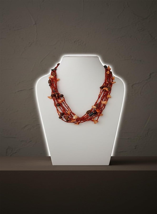 DCA Multicolor Glass/Shell Women Necklace (4236) - Image 4