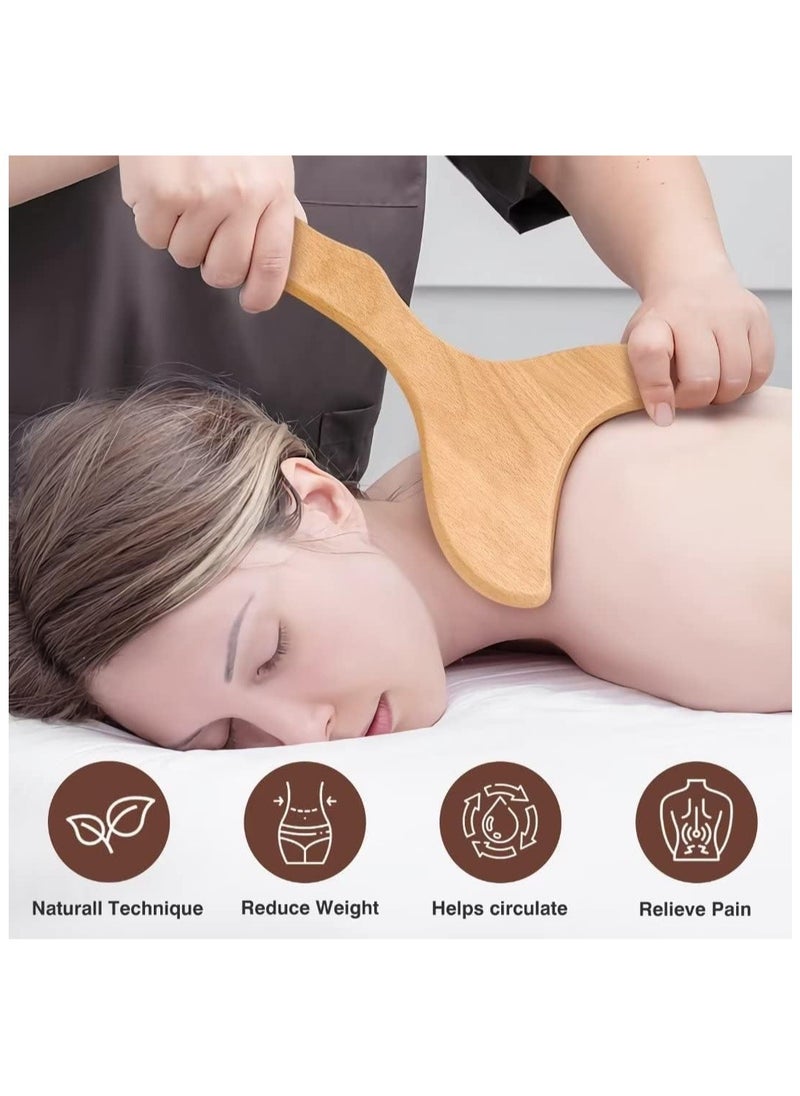 Hihonor 6-in-1 Wood Therapy Massage Tools – Lymphatic Drainage Massager Kit Wooden Massager Body Sculpting Tools for Muscle Pain Relief  - Image 5