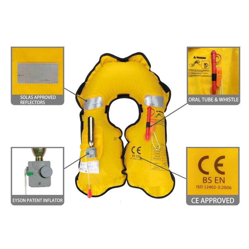 Eyson Inflatable Life Jacket Life Vest Basic Manual (709 Blue Manual) - Image 5