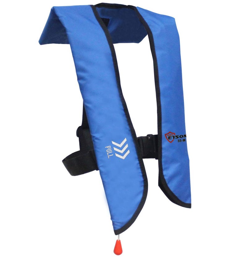 Eyson Inflatable Life Jacket Life Vest Basic Manual (709 Blue Manual) - Image 1
