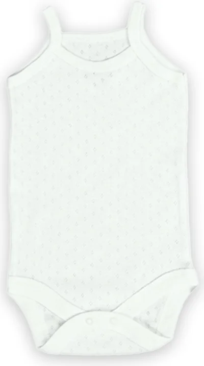Novibaby Jacquard Rope Strap Baby Athlete Bodysuit with Snap Fasteners 100% Cotton
