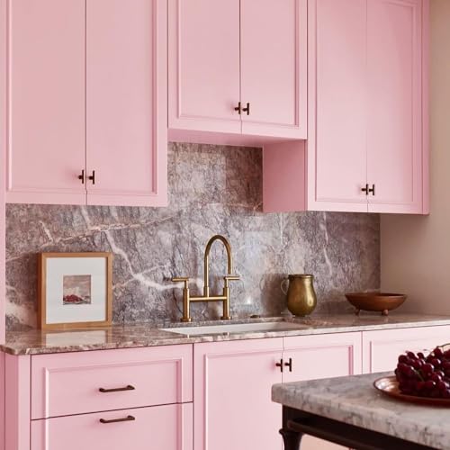 FOKRIM Light Pink Wallpaper Wallpaper for Wall Sticker for Home,Office 45x300cm Sticker Wallpaper Peel and Stick Hexagon Removable Self Adhesive Waterproof Wallpaper(Pack of 1) - Image 4