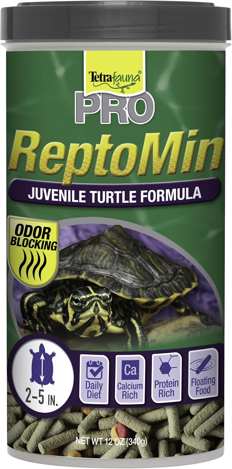 Tetra Fauna PRO ReptoMin Pro Sticks Juvenile Turtle Formula Daily Diet for Aquatic Turtles, 12 oz - Image 1