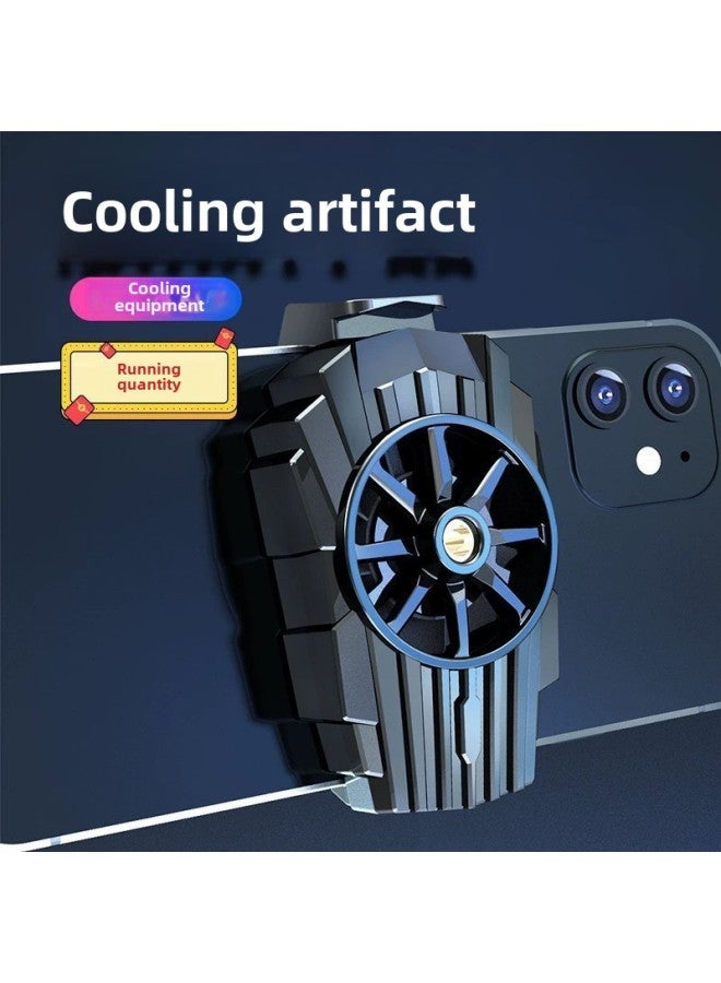 Loquat Air-cooled Cooling Mobile Phone Radiator Cooling Fan Game Live Cooling Back Clip Explosions Walking Radiator-Color:G6 Air-cooled Plug-in Model  - Image 1