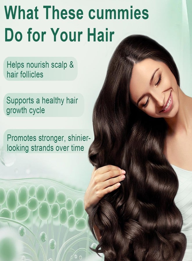 YATIME Hair Loss Gummies,Sea Moss Gummies with Vitamin C, Vitamin E, Aloe Vera, Pearl Powder Support Faster Hair Growth,Enhance Nail Elasticity,Promot Radiant Skin,Gluten-Free - 60 Count - Image 2