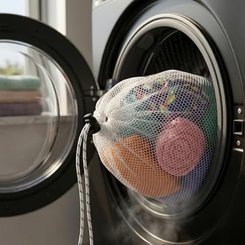 Gowloz Laundry Mesh Bags Set of 2 – Small & Large Drawstring Washing Bags | Durable Reusable Net for Delicate Clothes, Lingerie & Machine Wash Safe - Image 3