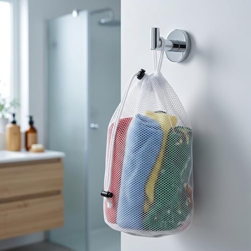 Gowloz Laundry Mesh Bags Set of 2 – Small & Large Drawstring Washing Bags | Durable Reusable Net for Delicate Clothes, Lingerie & Machine Wash Safe - Image 4