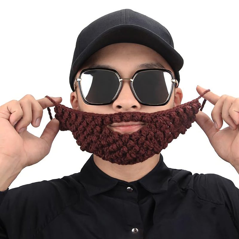 2 pcs Crochet Mustache Woolen Yarn Knitting Beard - Image 5