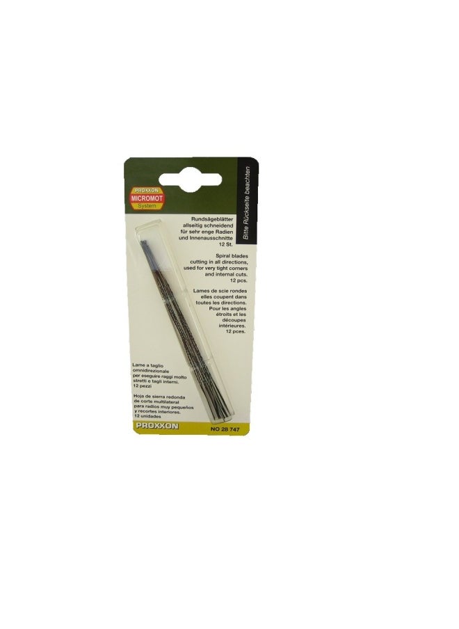 PROXXON Spiral Scroll Saw Blades Without Pin 