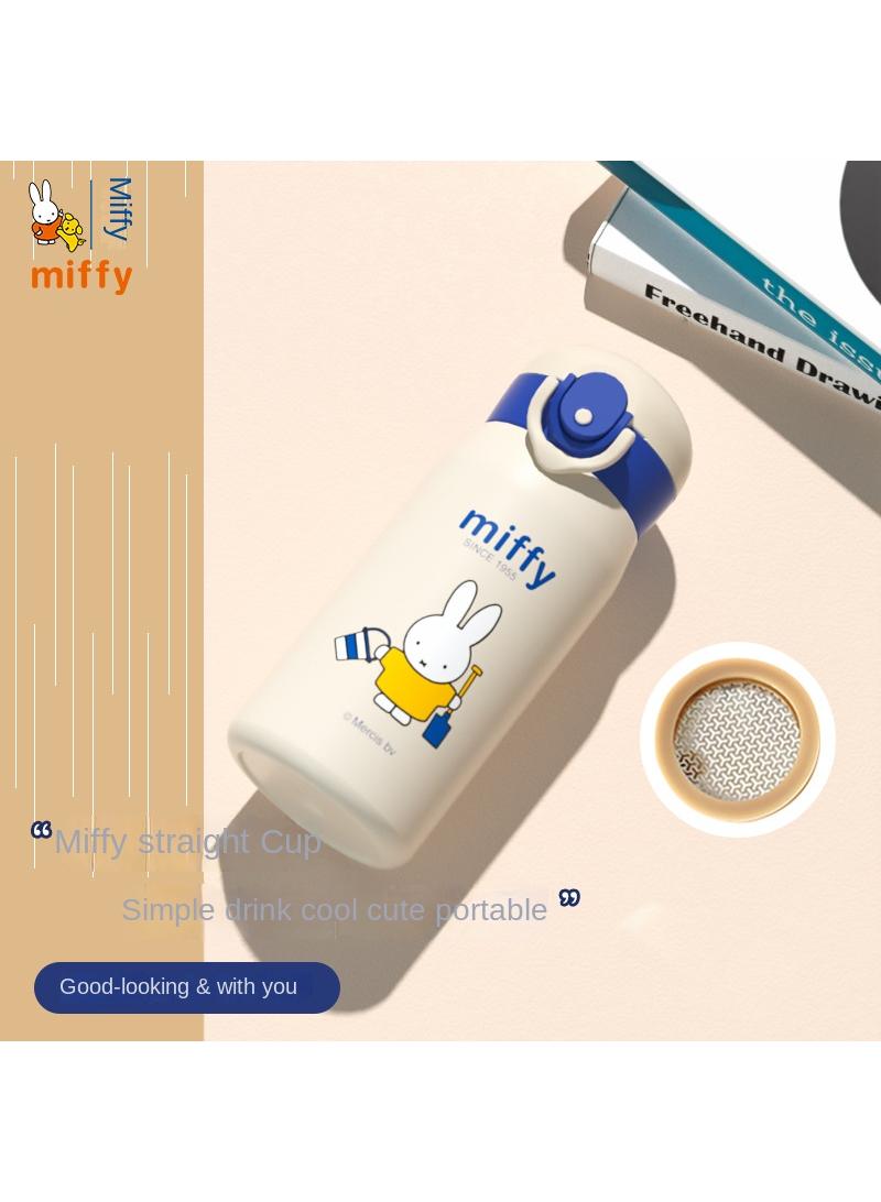 Long-lasting thermal insulation stainless steel cartoon thermos cup/cold cup blue 420ml - Image 1