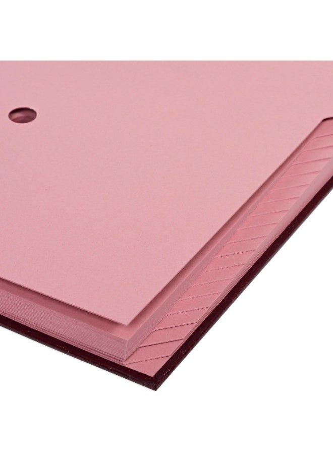 FIS Signature Book, Vinyl Materials, Hard Cover Crocodile Skin Design, 18 Division with Tab Index, Size 320x240mm, Maroon Color-FSCL18CROCOMR - Image 4