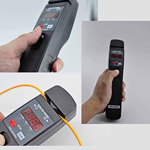QIIRUN TMOFI-401 Live Fiber Optical Identifier with Visual Fault Locator for 0.25mm 0.9mm 3.0mm Fiber, No Need to Replace Clamp Block - Image 2