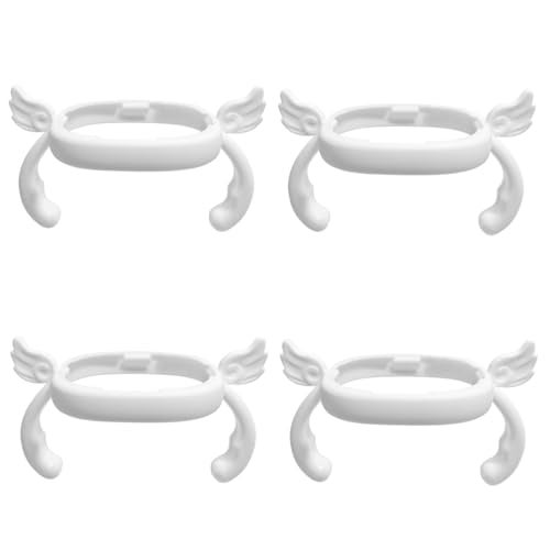 ROMIRUS Bottle Handles Compatible for hegen Baby Bottles Anti Colic Wide Neck (4 White) - Image 1