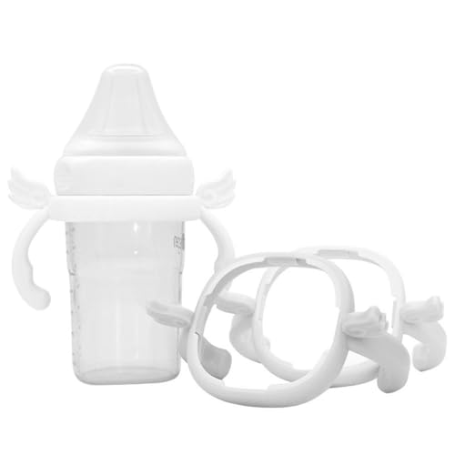 ROMIRUS Bottle Handles Compatible for hegen Baby Bottles Anti Colic Wide Neck (4 White) - Image 3