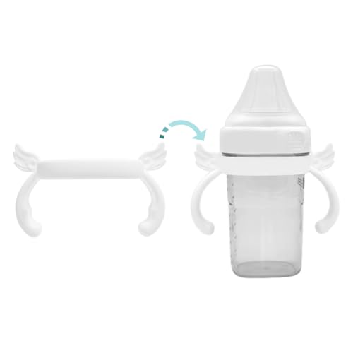ROMIRUS Bottle Handles Compatible for hegen Baby Bottles Anti Colic Wide Neck (4 White) - Image 2