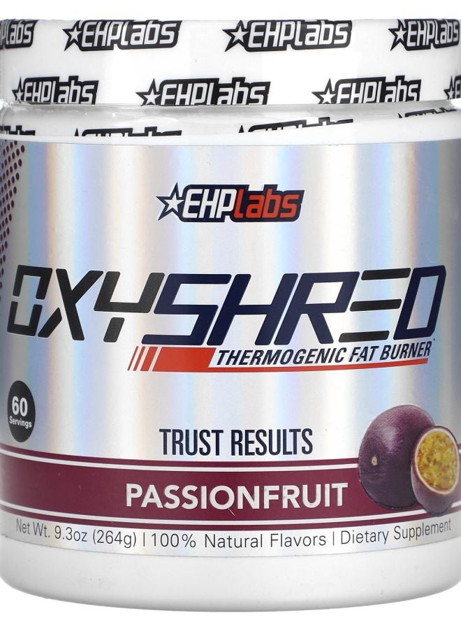 EHPLabs OxyShred Thermogenic Fat Burner Passionfruit 9.3 oz (264 g) - Image 1