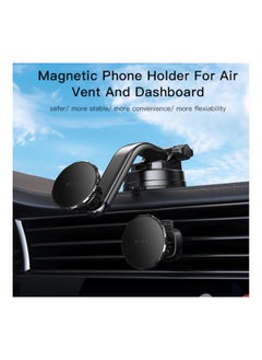Yesido Magnetic car mount mobile phone holder suction cup type Car air outlet navigation bracket Yesido Black  - Image 2