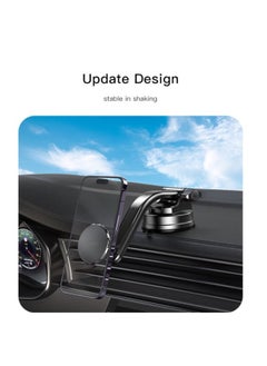 Yesido Magnetic car mount mobile phone holder suction cup type Car air outlet navigation bracket Yesido Black  - Image 3