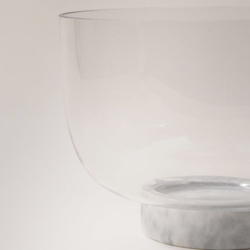 La Mesa glass bowl with marble base 16*16*12cm - Image 4