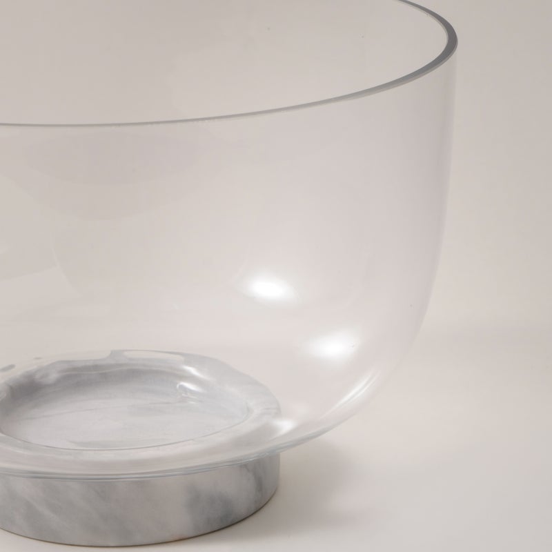 La Mesa glass bowl with marble base 16*16*12cm - Image 3
