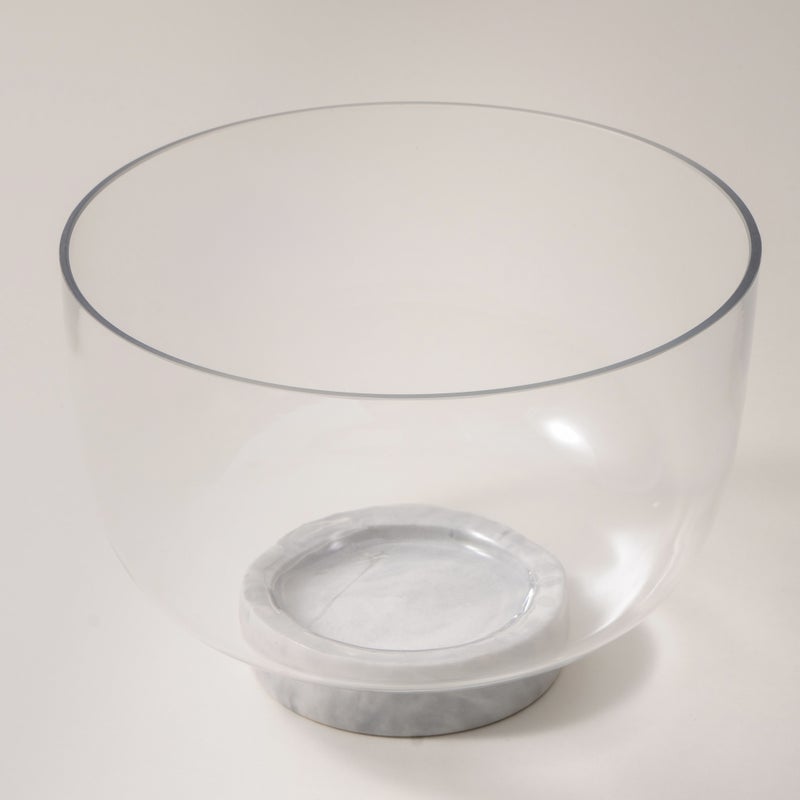 La Mesa glass bowl with marble base 16*16*12cm - Image 2