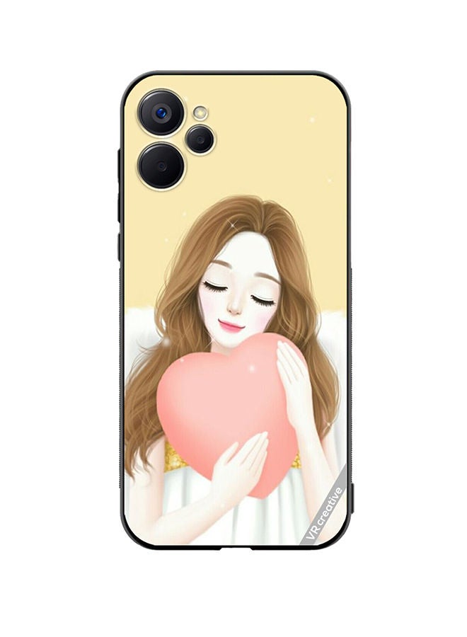 VR CREATIVE Protective Case Cover For Realme 9i 5G Hearty Design Multicolour - Image 1