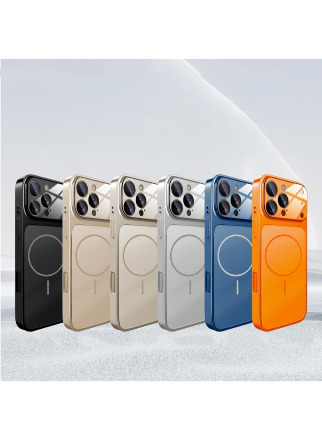 ACLIX For Magsafe Magnetic Wireless Charge Case For iPhone 17 16 15 14 13 12 11 Pro Max Plus 17Air 16e Silicone Glass Lens Protection Cover - Image 2