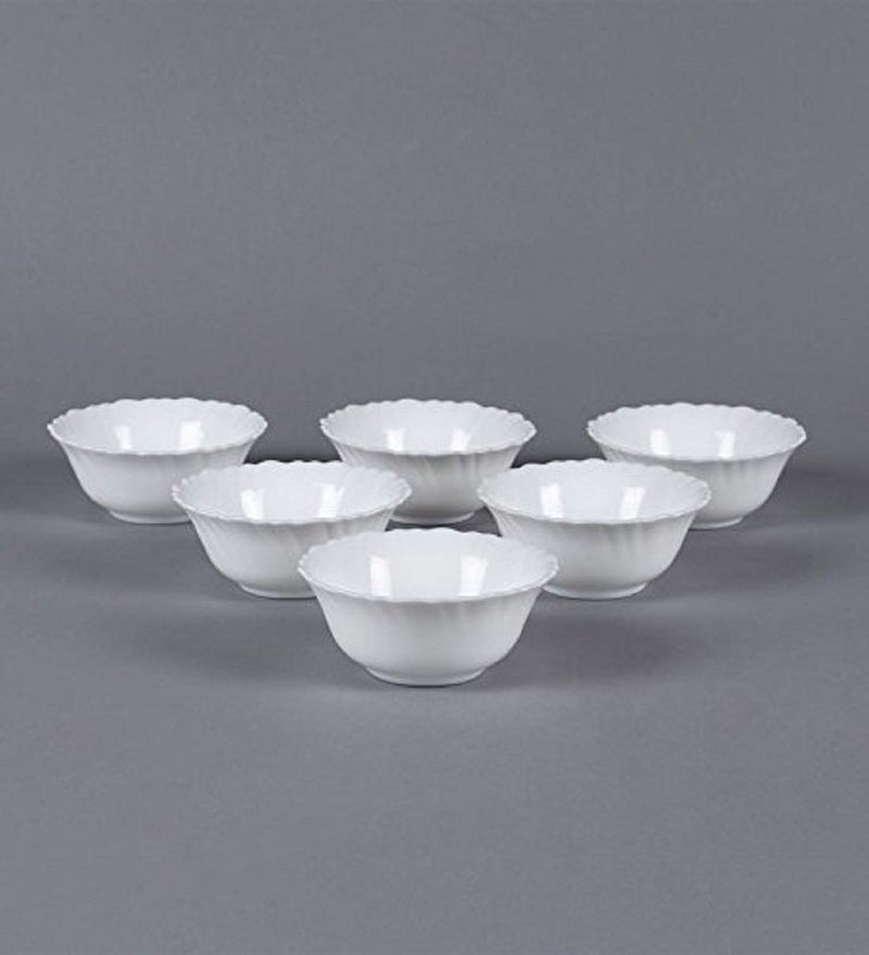 E - Ezra E-Ezra Tableware Dinnerware Veg Bowl 185ml_SNOW1007_(Snow White, 6) - Image 2