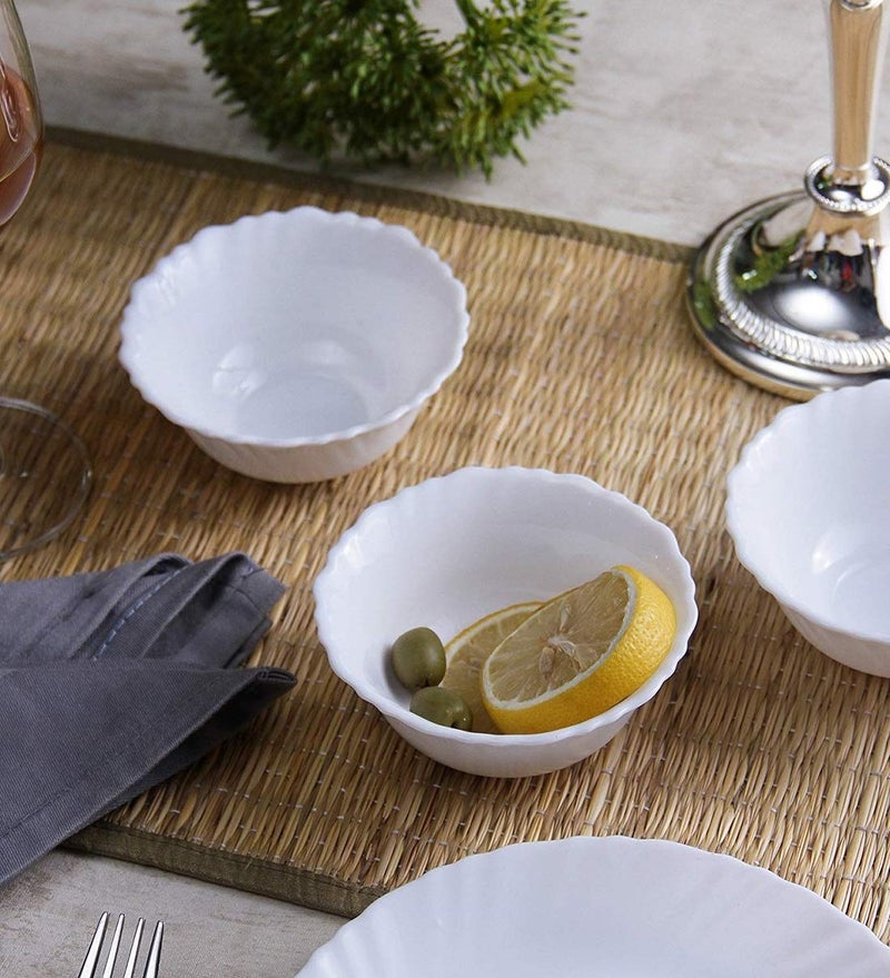E - Ezra E-Ezra Tableware Dinnerware Veg Bowl 185ml_SNOW1007_(Snow White, 6) - Image 1