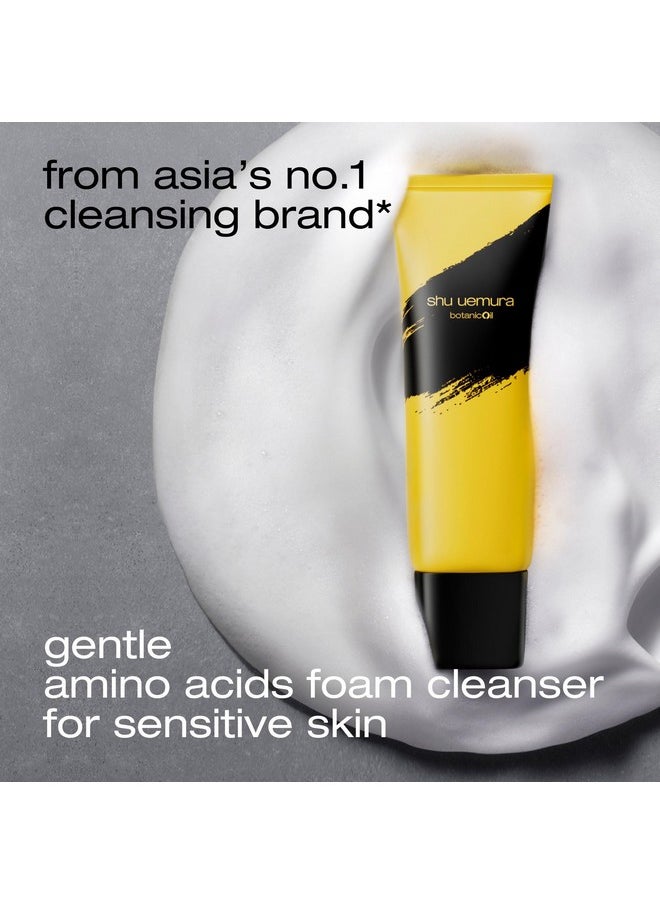 Shu Uemura shu uemura Botanicoil Indulging Cleansing Foam, Gentle Facial Cleanser Infused with Japanese Yuzu Extract and Amino Acids, 4.2 Fl. Oz.  - Image 2