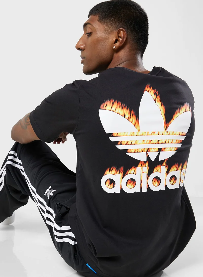 adidas Originals Graphics Fire Trefoil T-Shirt