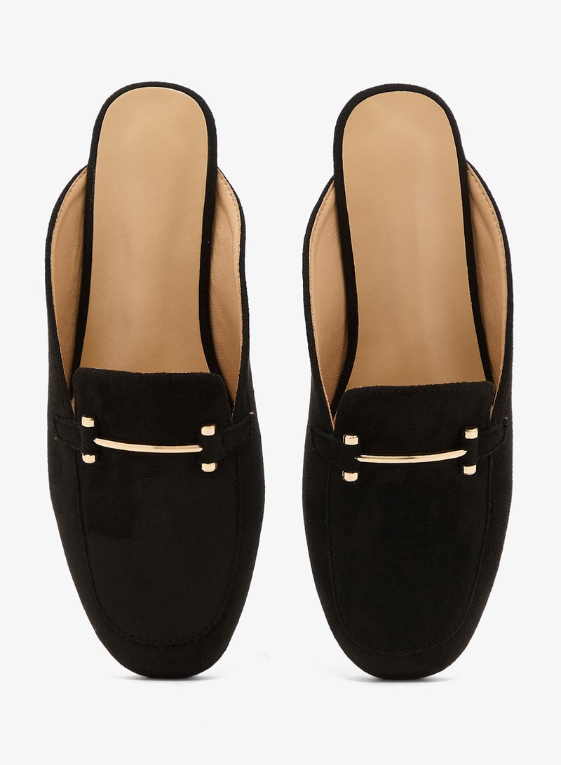ELLA Mules With Gold Buckle - Image 4