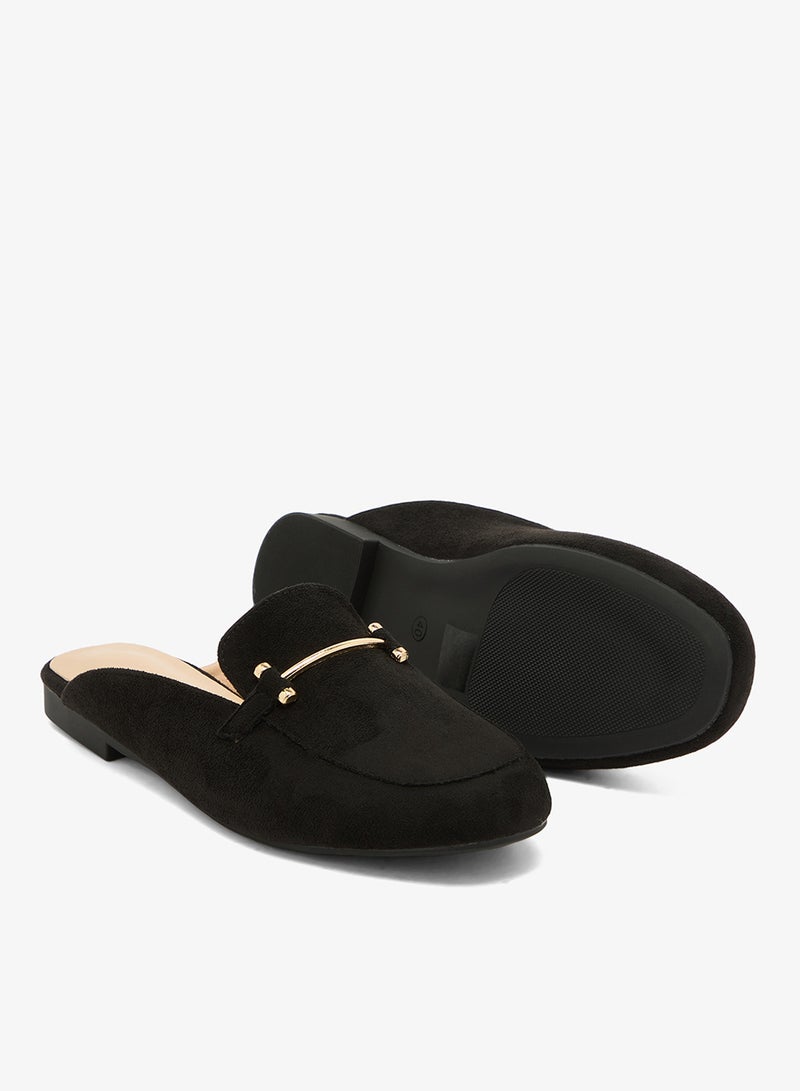 ELLA Mules With Gold Buckle - Image 3
