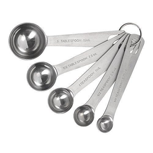 Tala Stainless Steel Measuring Spoons, 5 Piece Set for Measuring Dry and Liquids - Image 3