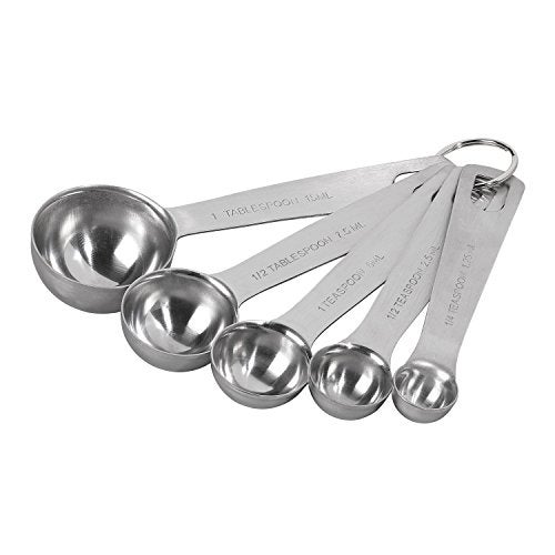 Tala Stainless Steel Measuring Spoons, 5 Piece Set for Measuring Dry and Liquids - Image 1