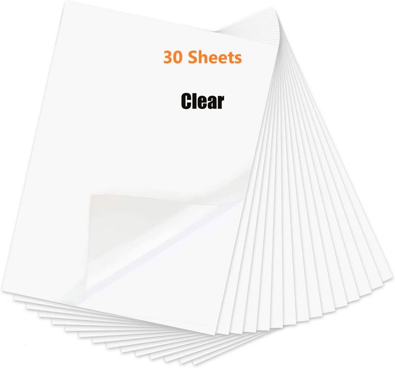 Printable Transparent Sticker Paper - 8.5" - Image 1