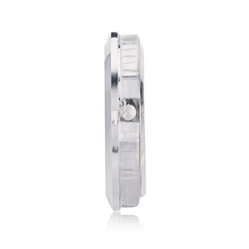 ShoppeWatch Mini Clock Insert 1 7/16" (35mm) Quartz Movement | Miniature Clock Face Insert | Small Round Fit Up White Face Silver Tone Bezel Roman Numerals CK097SL - Image 5