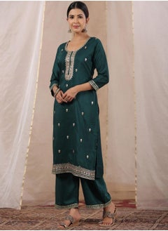 Women'S Ethnic Wear Poly Silk Turqoise Straight Kurta - pzsku/Z37D671BB7221C6AED752Z/45/1741189576/1f6d63d8-8655-4410-8745-40577c0ec7c4