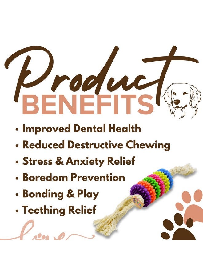 Western Era Tough Rope Rubber Chew Toy: Long-Lasting Entertainment And Dental Care For Dogs, Promotes Healthy Play And Keeps Your Pet Engaged And Happy - Image 3