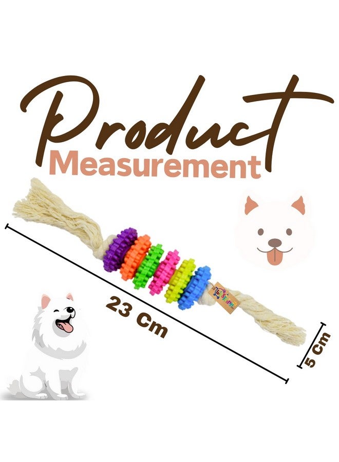 Western Era Tough Rope Rubber Chew Toy: Long-Lasting Entertainment And Dental Care For Dogs, Promotes Healthy Play And Keeps Your Pet Engaged And Happy - Image 4