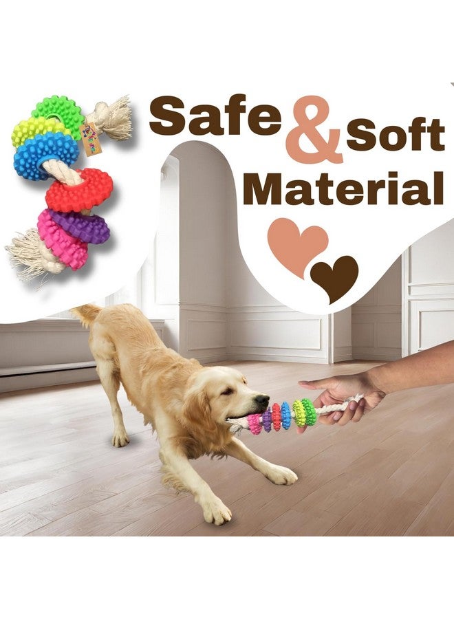 Western Era Tough Rope Rubber Chew Toy: Long-Lasting Entertainment And Dental Care For Dogs, Promotes Healthy Play And Keeps Your Pet Engaged And Happy - Image 5