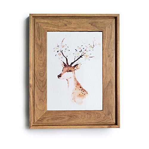 Picture Frame 4x6 HUIXIANG Vintage Portrait Photo Frames Retro Landscape  Horizontal Poster Frame Standing or Wall Mountable Birthday Gift for Parents Woman Wedding Anniversary 6x4 Inch Wood