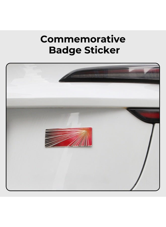 FETUSI Model Y Juniper 2025 2026 Launch Commemorative Badge Sticker, Tailgate Letters Emblems, Exterior Decoration Accessories, Fits for Tesla Model 3 Y X S - Image 2