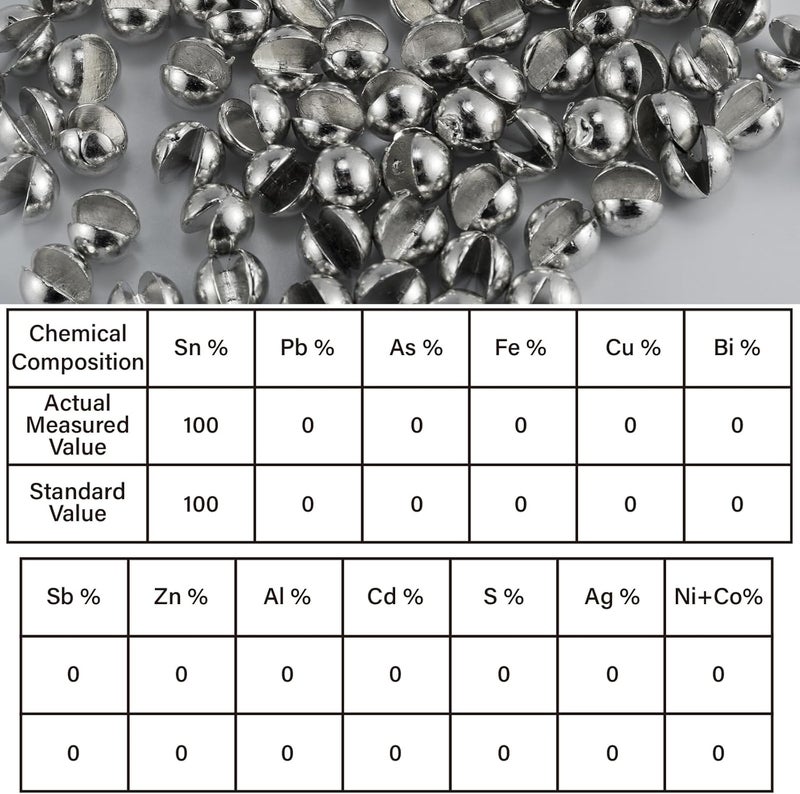 Dr.Fish 100 Pack Tin Split Shot Sinkers, Non Toxic Fishing Weight, Enviornmental Lead-Free Fly Fishing Line Sinkers Freshwater Saltwater Terminal Tackle - Image 2