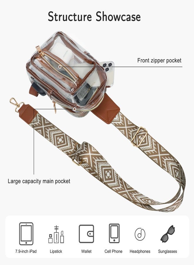 TINYAT Clear Sling Bag Stadium Approved Transparent Bag Crossbody Casual Shoulder Chest Bag for Men Women,T9060 - Image 4