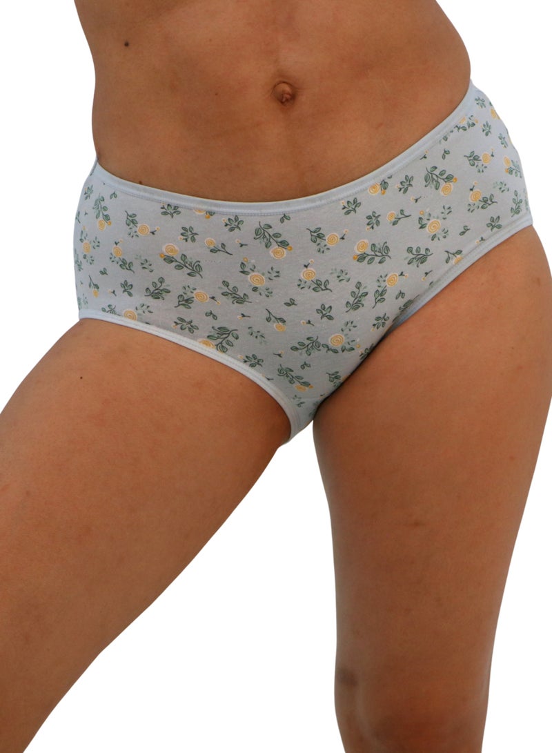 JOANNA JOANNA 123091 Women's Floral Design Mid Rise 3-Pack Panties, Multicolor  - Image 2