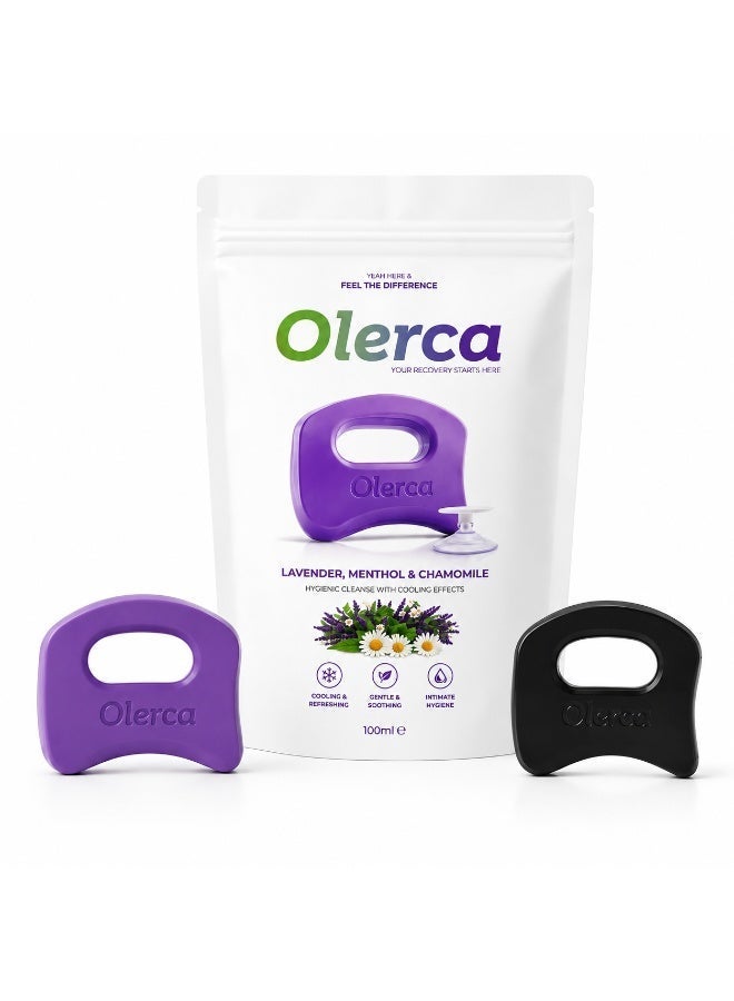Olerca Lavender Massage Soap Package with Massage Tool & Suction Cup Holder – Relaxing Body Massage Soap for Skin Care, Spa Bath, Muscle Recovery & Shower Relaxation - Image 2