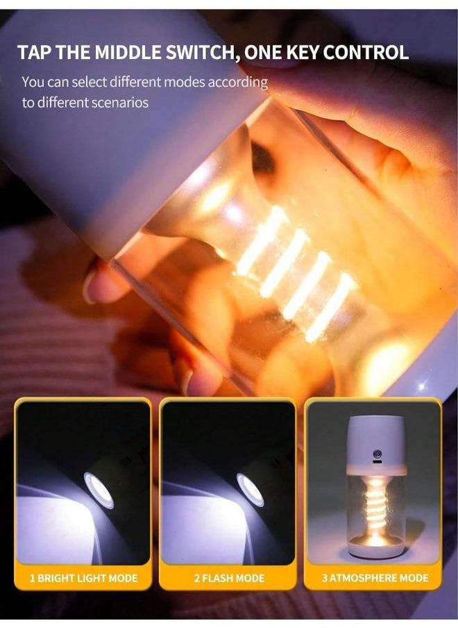 Generic Multifunctional Rechargeable LED Torch with Atmospheres Lantern Lights Portable Dual Mode Emergency Torch Lights and Rapid Flash Light  - Image 3